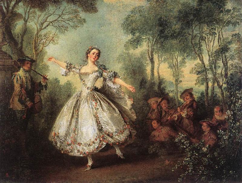 LANCRET, Nicolas Mademoiselle de Camargo Dancing g oil painting picture